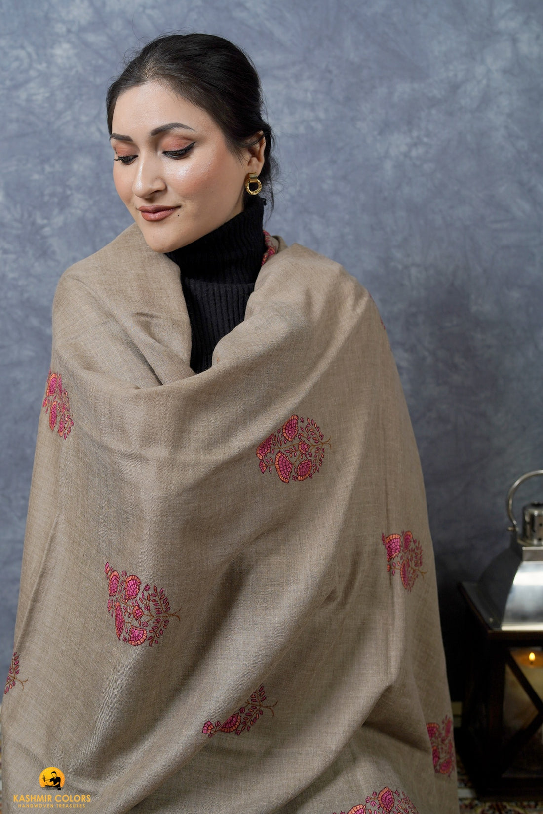 Angela's Bootidar Hand Embroidered Shawl