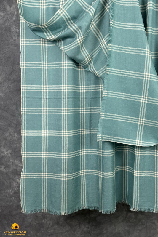 windowpane Pure Cashmere Shawl