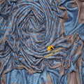 Kashmir Colors Pure Cashmere Pashmina | Cedar / Blue | Arabian Style | Embroidered Ghutra