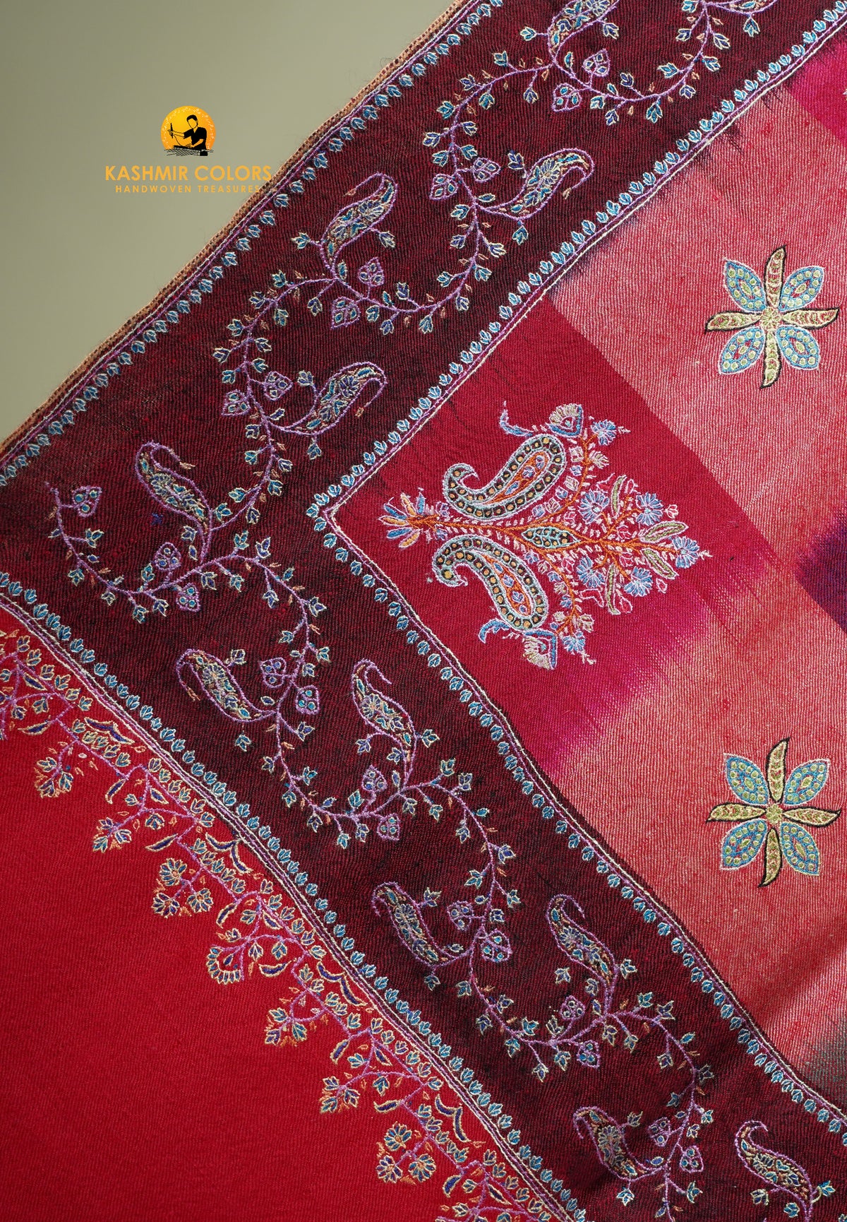 Ekat Hand Embroidered Shawl