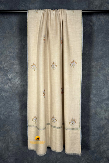 Sozni Boteh Hand Embroidered Pashmina Stole