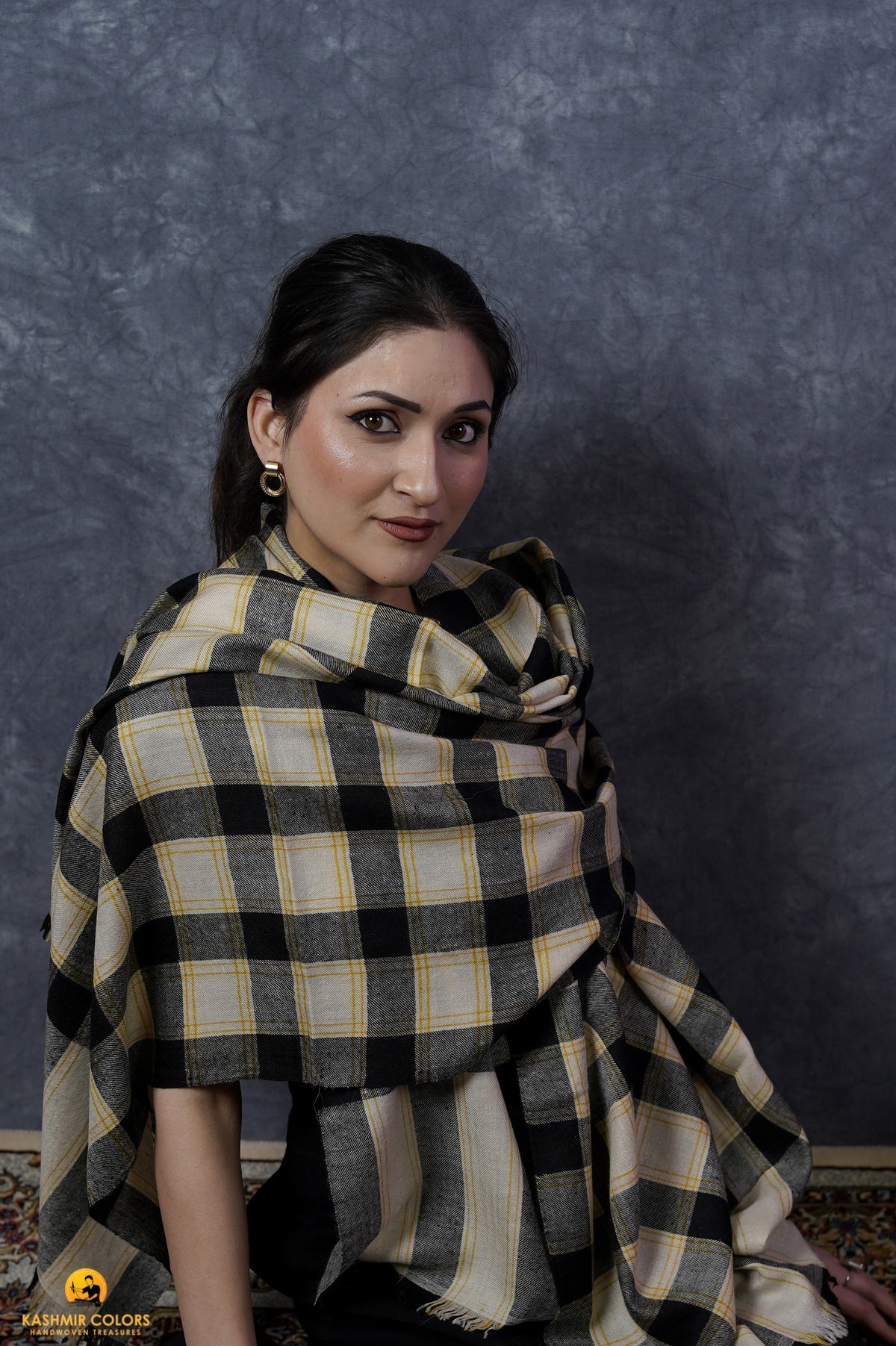 Tartan Pure Cashmere Shawl