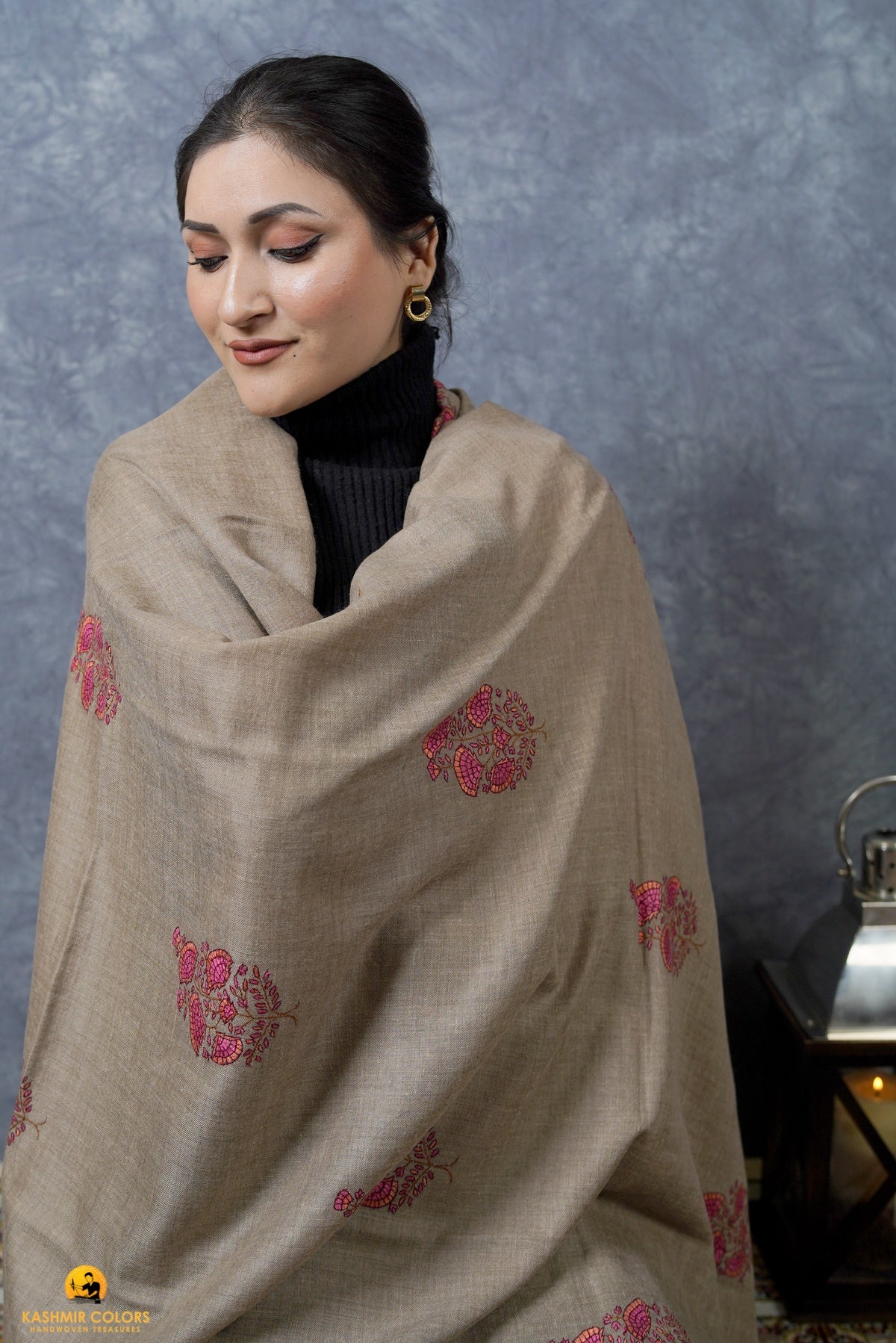 Angela's Bootidar Hand Embroidered Shawl