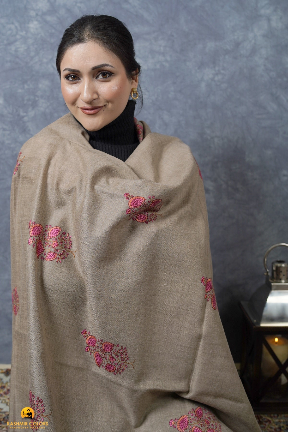 Angela's Bootidar Hand Embroidered Shawl