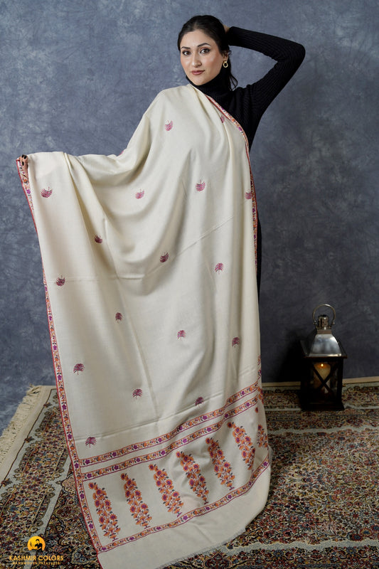 River Side Booti Hand Embroidered Shawl