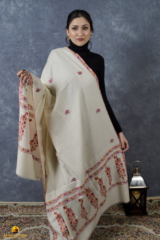 River Side Booti Hand Embroidered Shawl