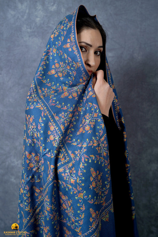 Wedlock  Hand Embroidered Shawl
