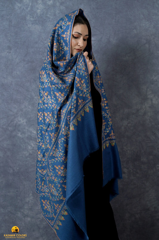 Wedlock  Hand Embroidered Shawl