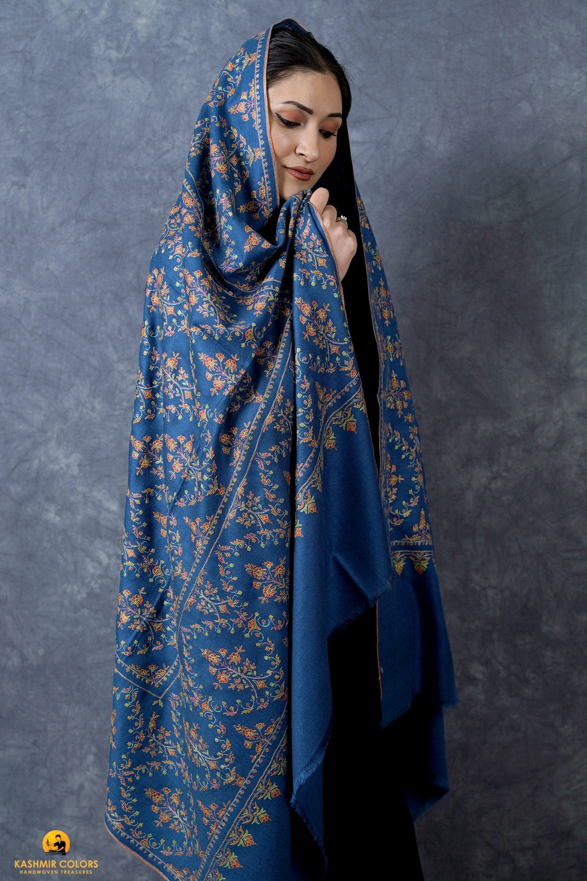 Wedlock  Hand Embroidered Shawl