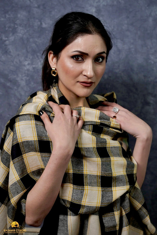 Tartan Pure Cashmere Shawl