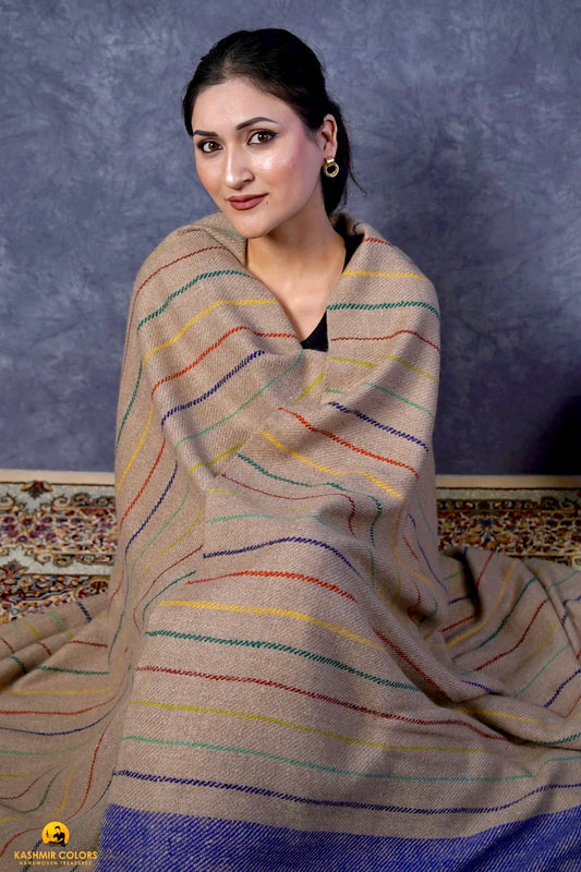 Cashmere Pashmina Blanket Mini Stripes
