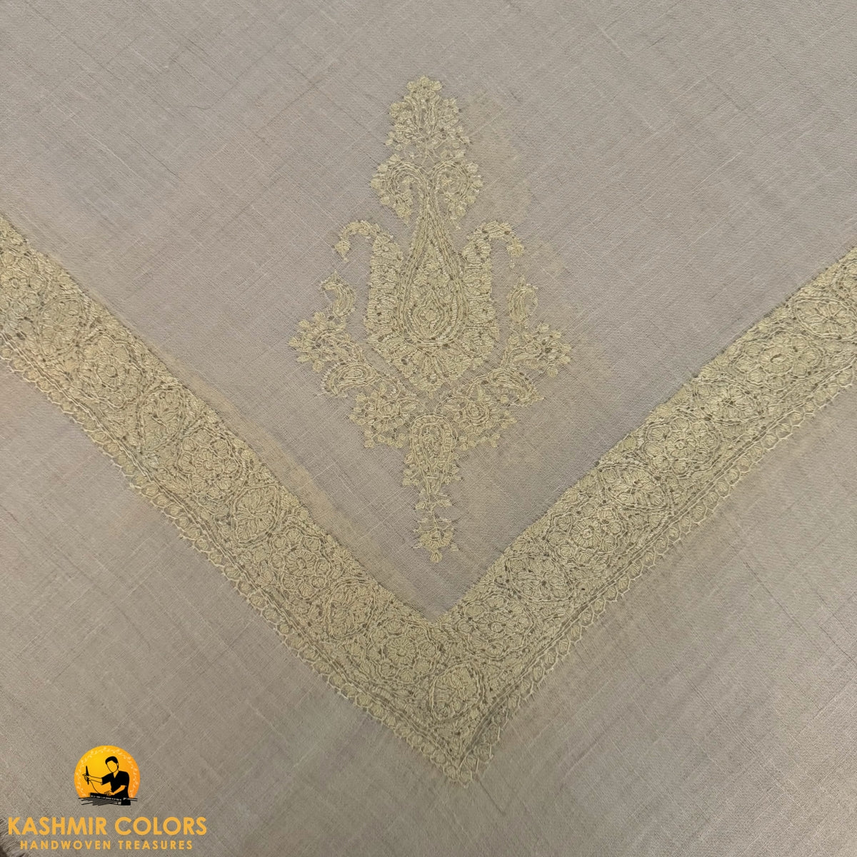 Hand Embroidered Ghutra Square Scarf