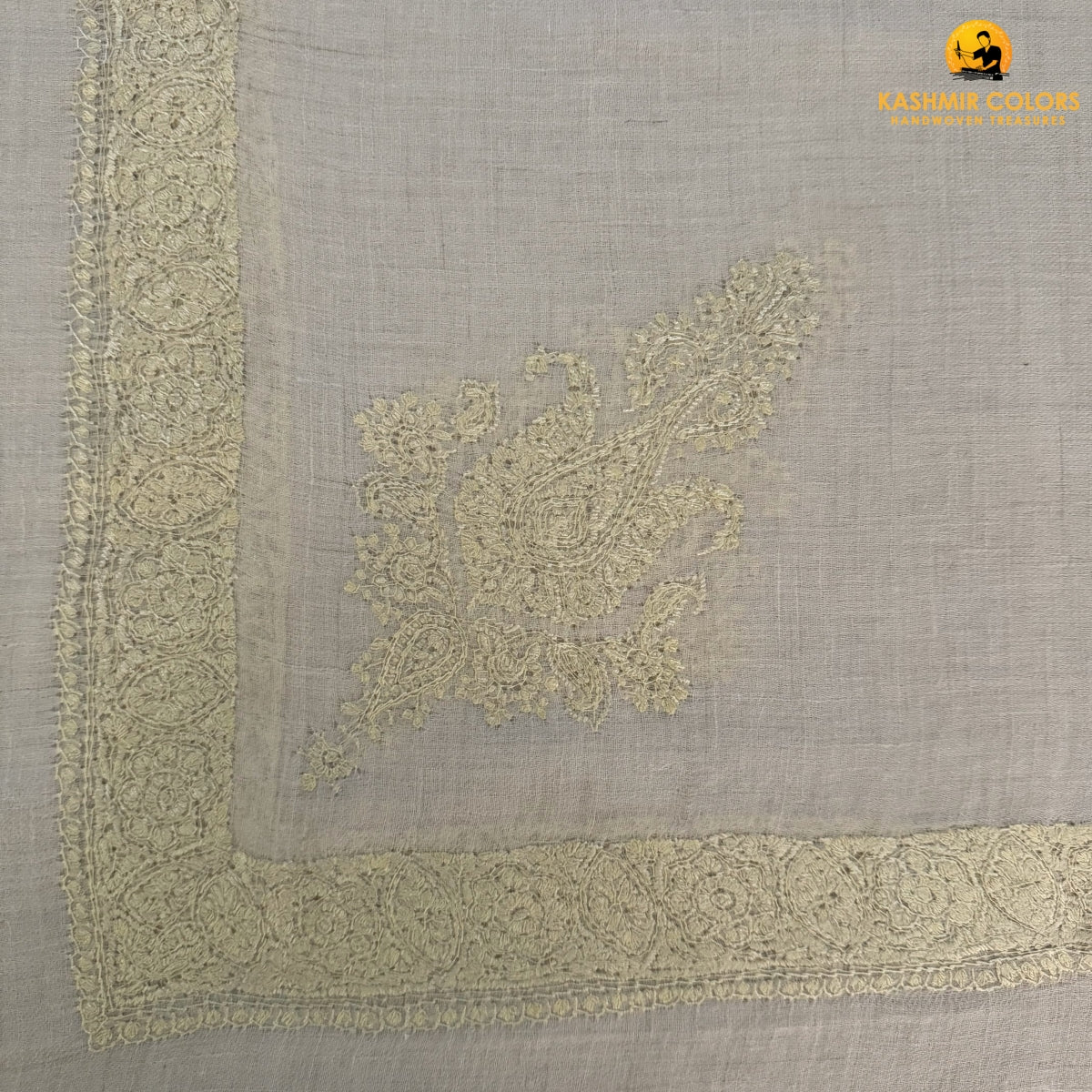 Hand Embroidered Ghutra Square Scarf