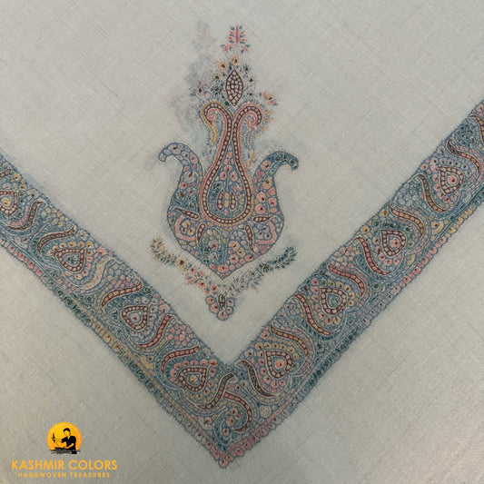 Hand Embroidered Ghutra Square Scarf