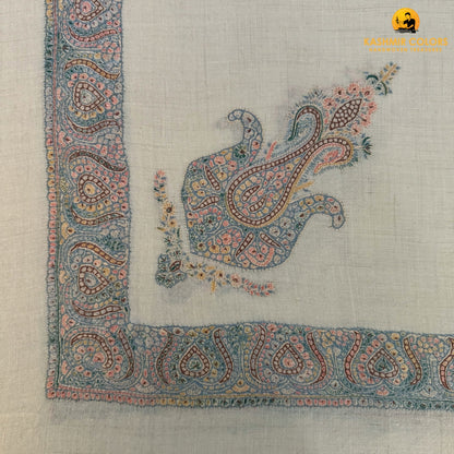 Hand Embroidered Ghutra Square Scarf