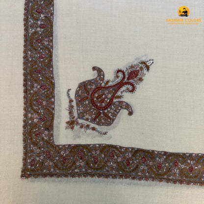 Hand Embroidered Ghutra Square Scarf