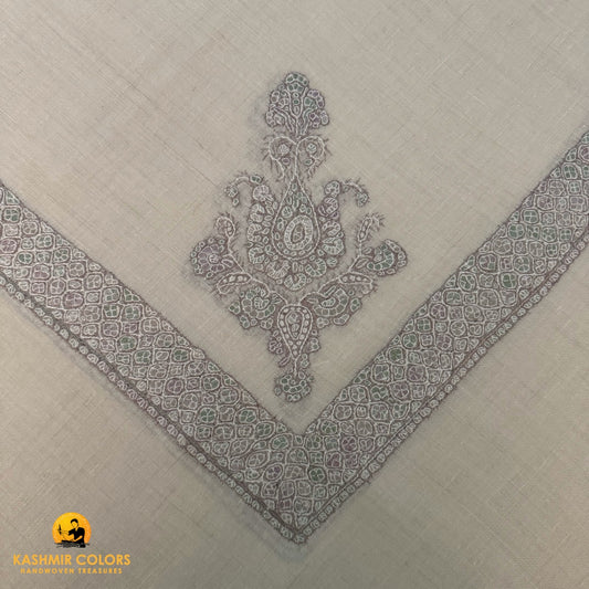 Hand Embroidered Ghutra Square Scarf