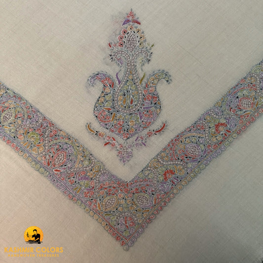 Hand Embroidered Ghutra Square Scarf