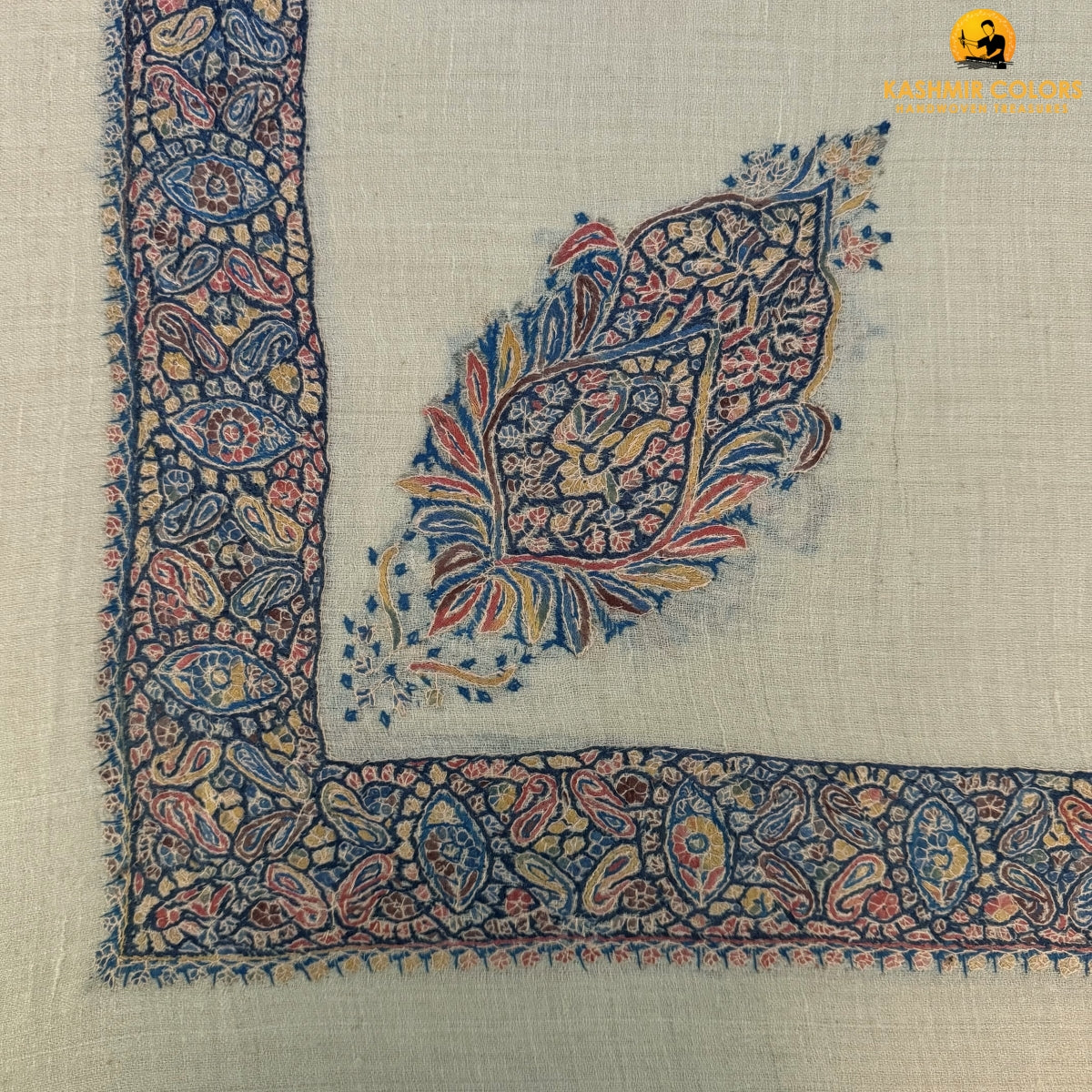 Hand Embroidered Ghutra Square Scarf