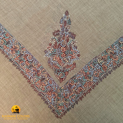 Hand Embroidered Cashmere Ghutra Scarf