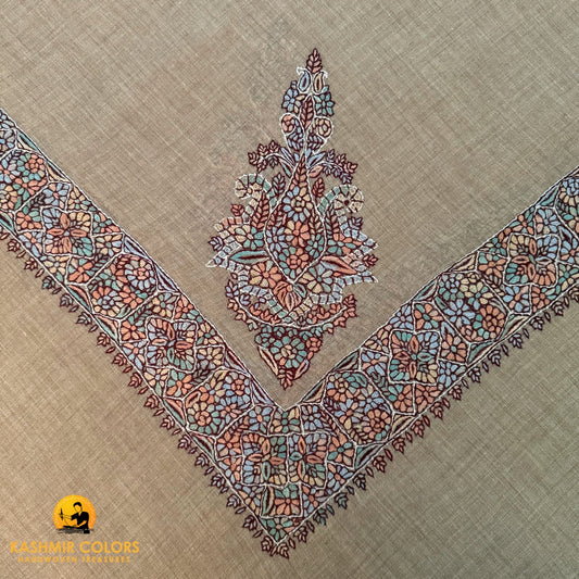 Hand Embroidered Cashmere Ghutra Scarf