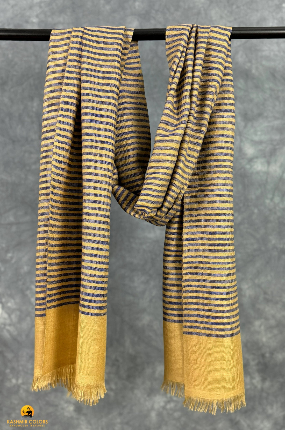 Golf Stripe Pure Cashmere Pashmina Stole