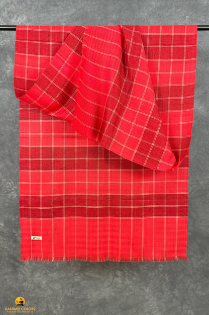 Red&Maroon Pure Cashmere Stole