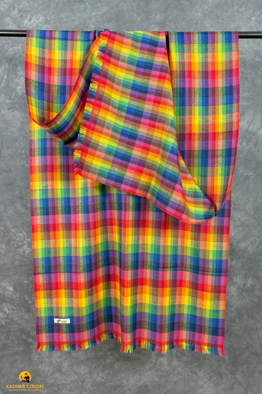 Rainbow Pure Cashmere Stole