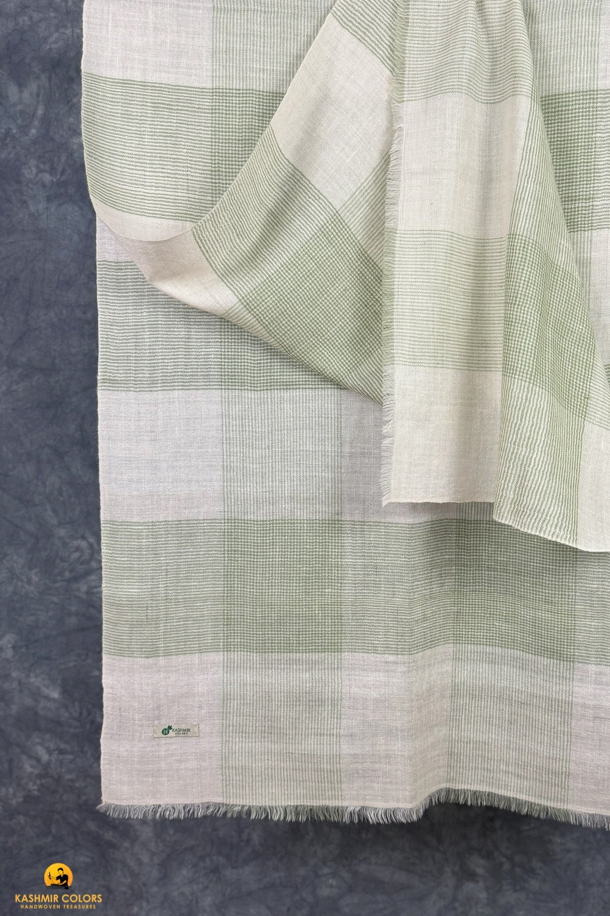 Peking Check Pure Cashmere Stole