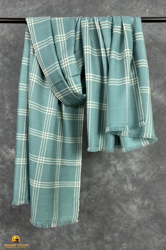 windowpane Pure Cashmere Shawl