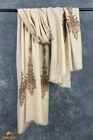 Baada Badaam Booti Hand Embroidered Shawl