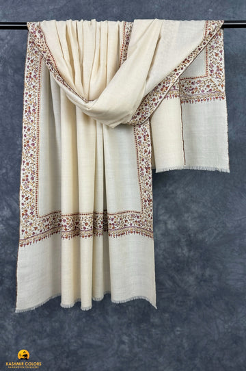 Neemdor Jaali Hand Embroidered Cashmere Shawl