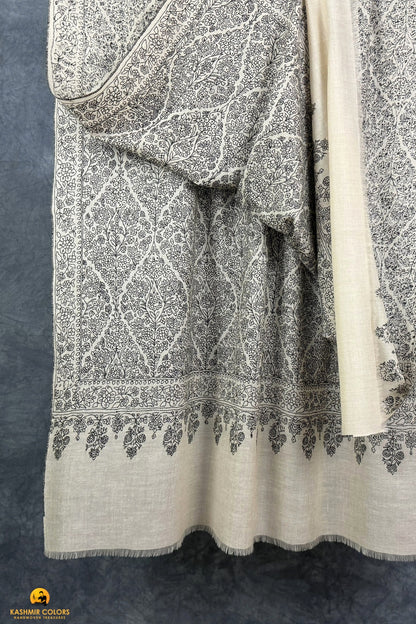 River Branch Hand Embroidery Shawl