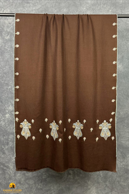 Paisley Border Hand Embroidered Stole