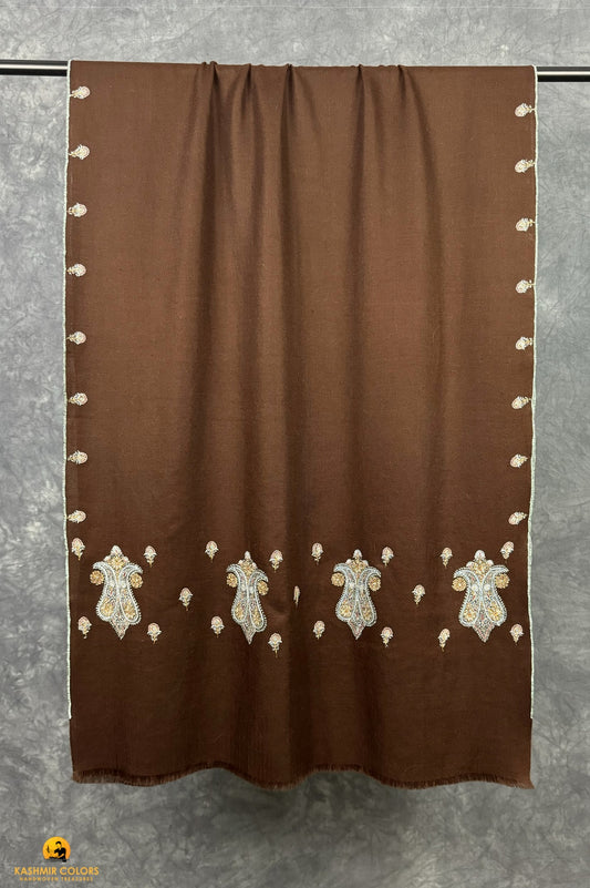 Paisley Border Hand Embroidered Stole