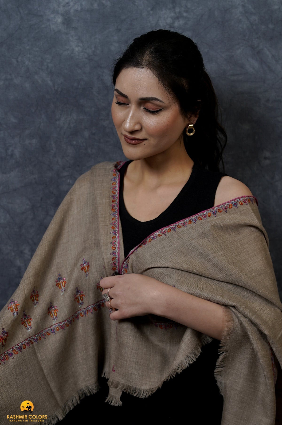 Palla Boti Hand Embroidered Stole