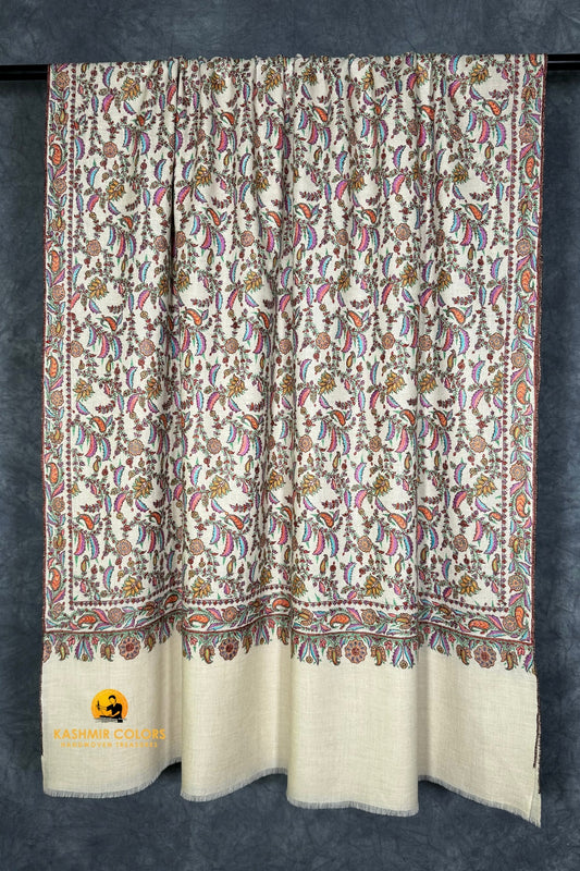 Brides Day Hand Embroidered Shawl