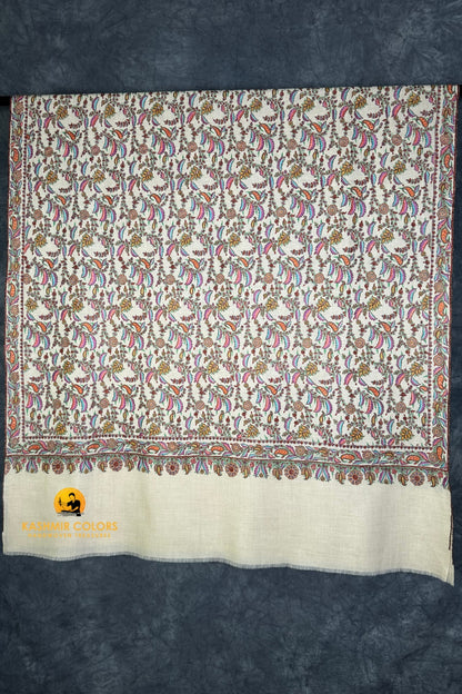 Brides Day Hand Embroidered Shawl