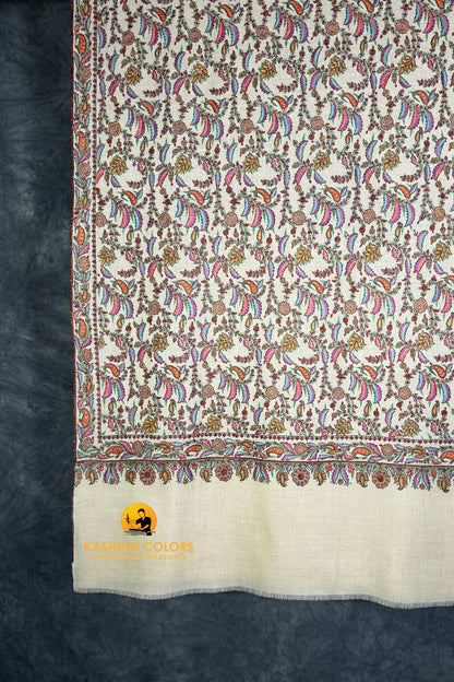 Brides Day Hand Embroidered Shawl