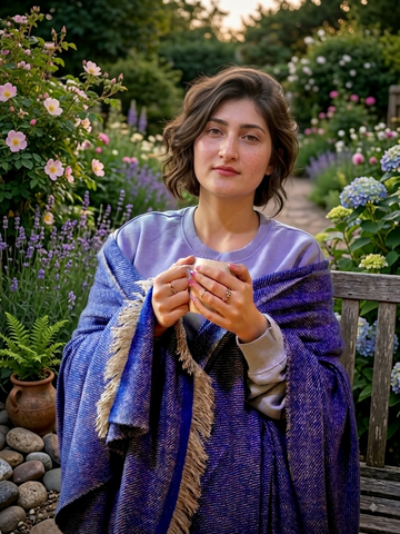 Robin's Blue Pashmina Blanket