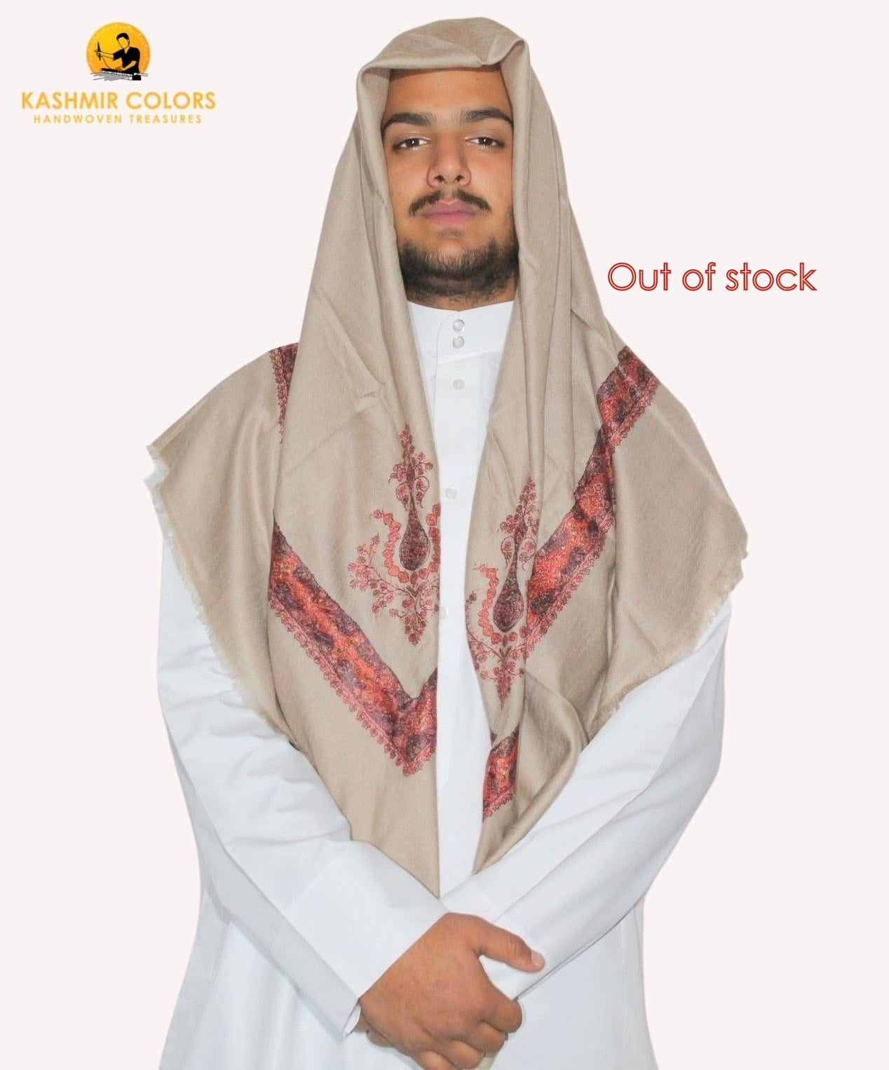 Sudan Brown Pashmina Hijab | Handmade Cashmere Head Scarf