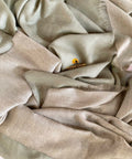 Kashmir Colors Pure Cashmere Pashmina | Pista Green / Ivory | Reversible Throw